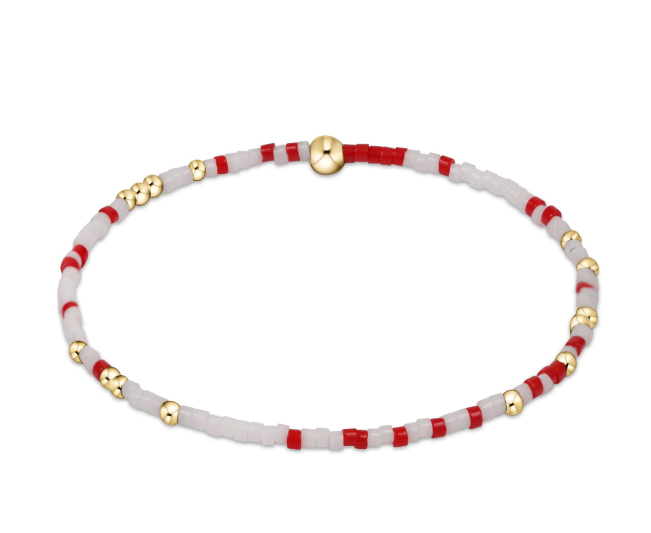 Enewton Gameday "Hope Unwritten" Bracelet-Bright Red/White