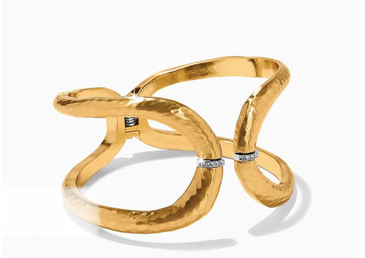Brighton Meridian Geo Hinged Bangle-Gold