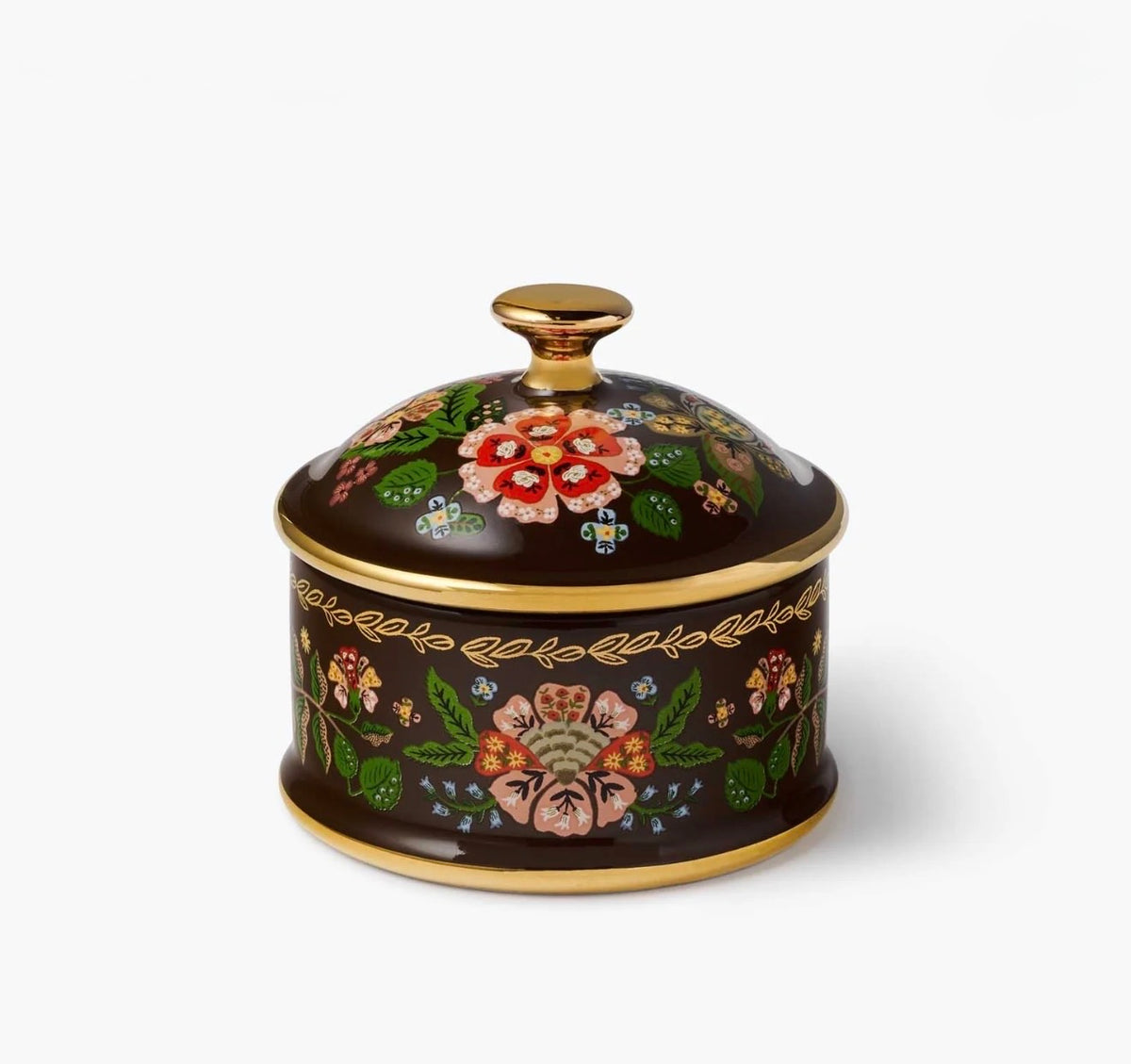 Rifle Paper Co. "Gracie " Round Porcelain Box
