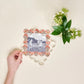 The Darling Effect Square Scalloped Acrylic Frame-Everbloom Dusty Rose