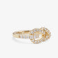 Melinda Maria “Knot” Ring- Gold/White CZ