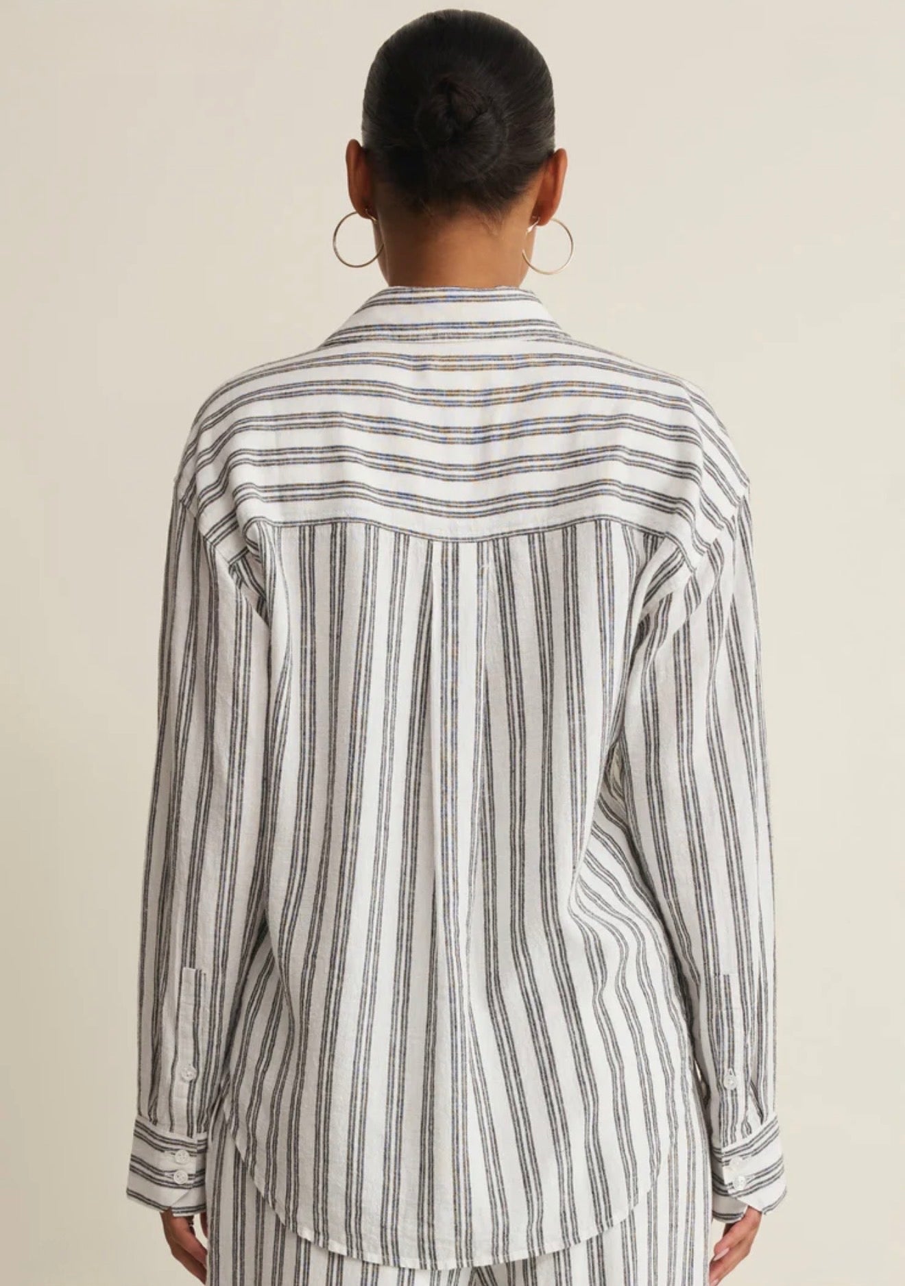 Z Supply Perfect Line Striped Top-White