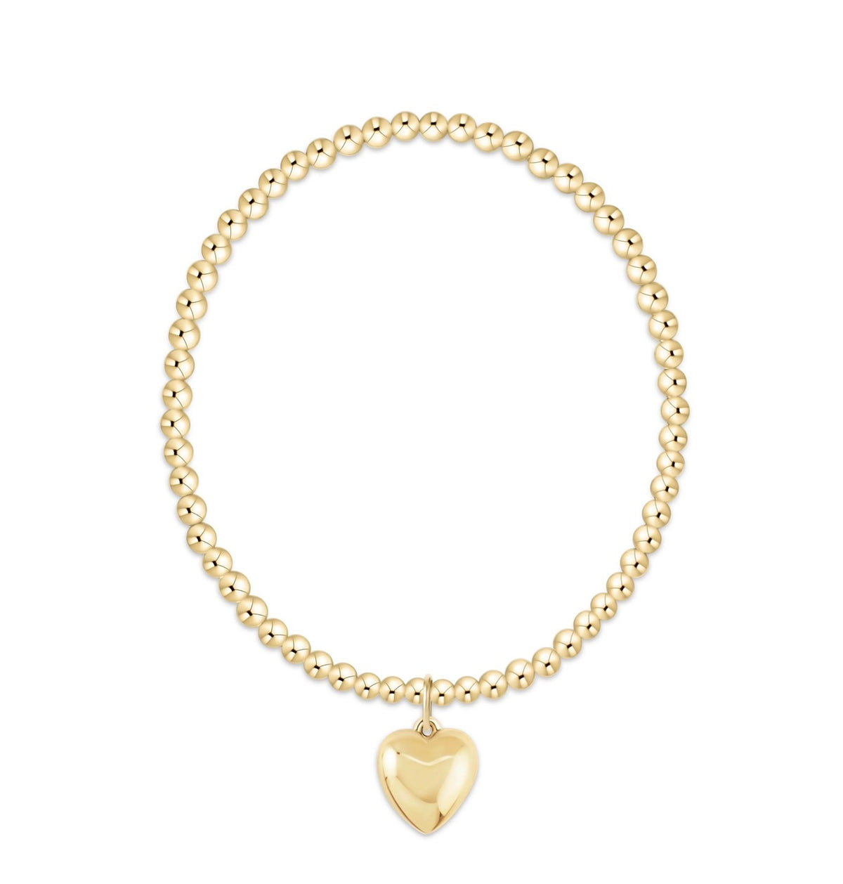 Enewton "Classic" Gold 3mm Bracelet-Love Plush Charm