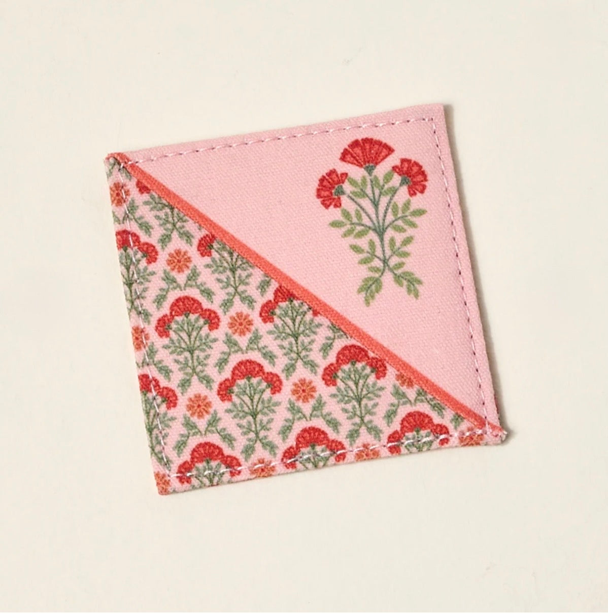The Darling Effect Corner Keeper Fabric Bookmark-Everbloom Dusty Rose