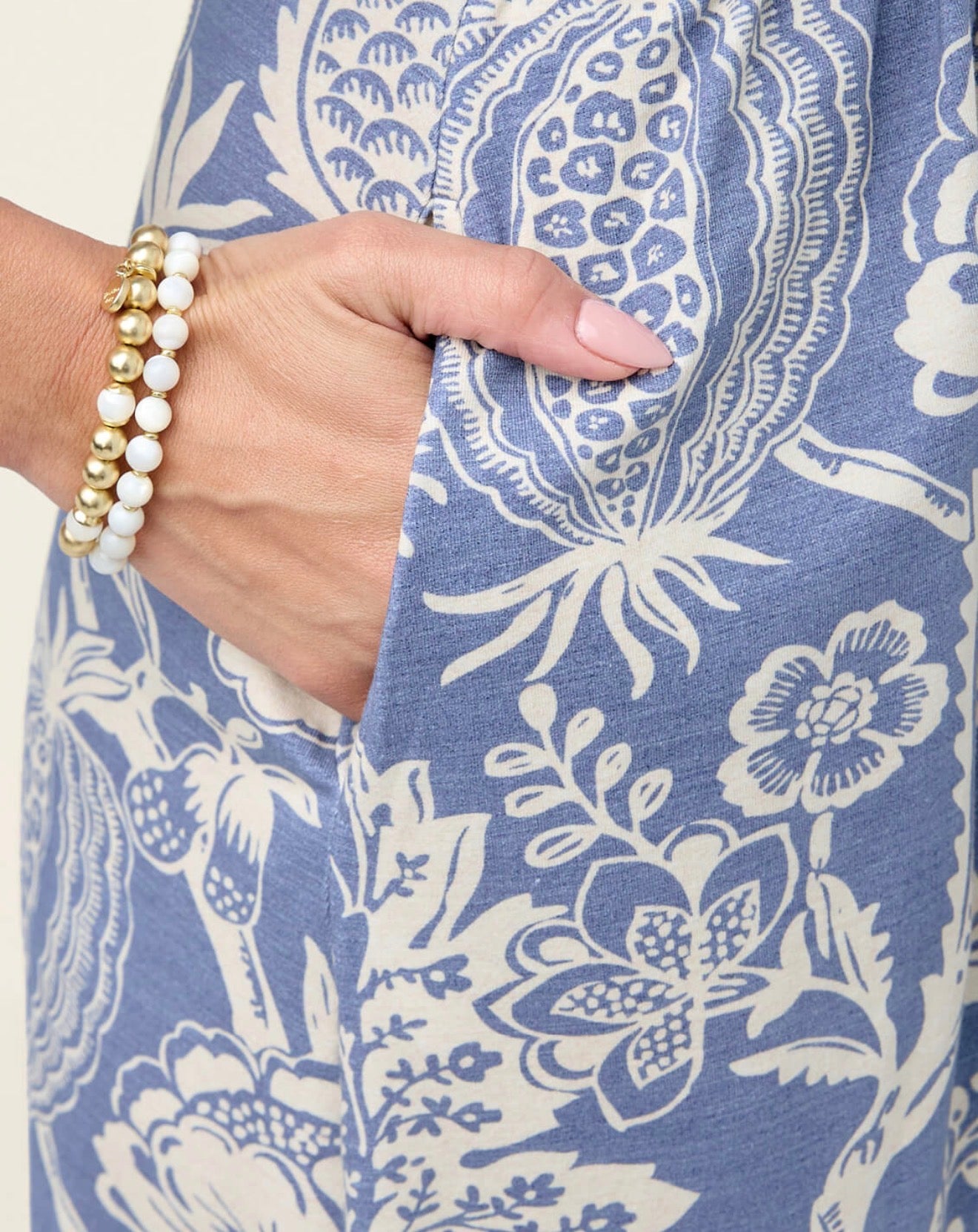 Spartina 449 "Adella" Midi Dress-Flagler Pods Blue