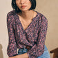 Faherty "Portia" Top- Fiona Block Print