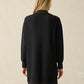 Faherty Legend™ Quarter Zip Dress-Heathered Black Twill