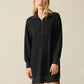 Faherty Legend™ Quarter Zip Dress-Heathered Black Twill