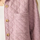 Faherty Epic Quilted Fleece Shirt Jacket-Orchid Heather