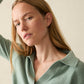 Faherty Jackson Sweater Polo-Jadeite Heather