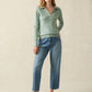 Faherty Jackson Sweater Polo-Jadeite Heather