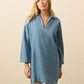 Faherty Linen Denim Sail Away Dress - Bluecrest Wash