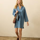Faherty Linen Denim Sail Away Dress - Bluecrest Wash