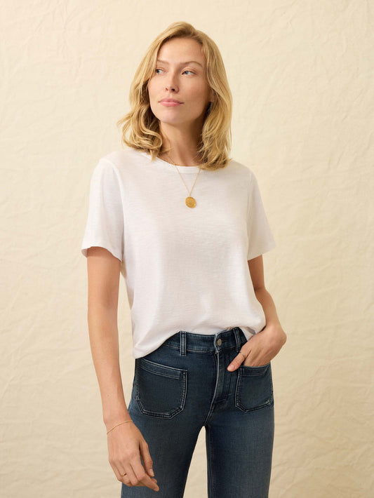 Faherty Sunwashed Essential Tee-White