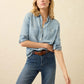 Faherty Tried & True Chambray Classic Shirt-Mid Wash