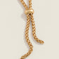 Spartina 449 Goddess Lariat Necklace 18"-Gold