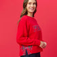 Shiraleah "Merry" Plaid Relaxed Sweatshirt-Red