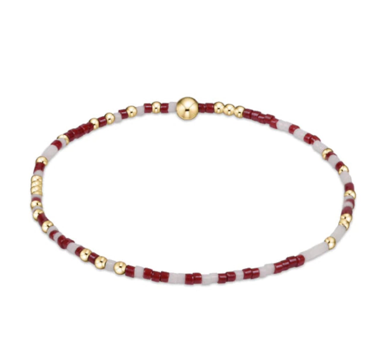 Enewton Gameday "Hope Unwritten" Bracelet-Wine/White (Maroon)