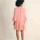 Faherty Dream Cotton Gauze “Kasey”  Dress-Coral