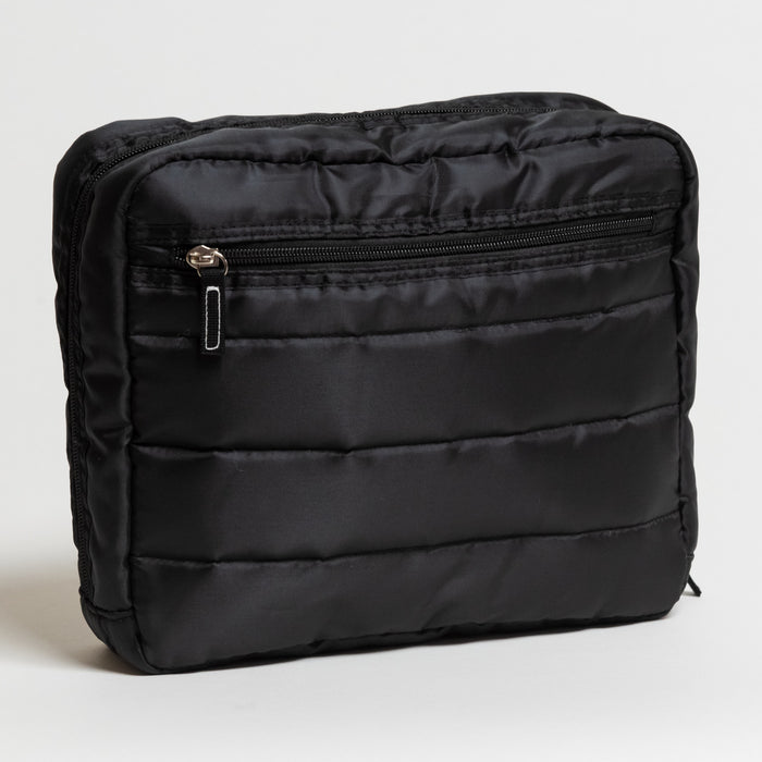 Scout Bags "Black Puffer" All Inclusive Quilted Toiletry Bag