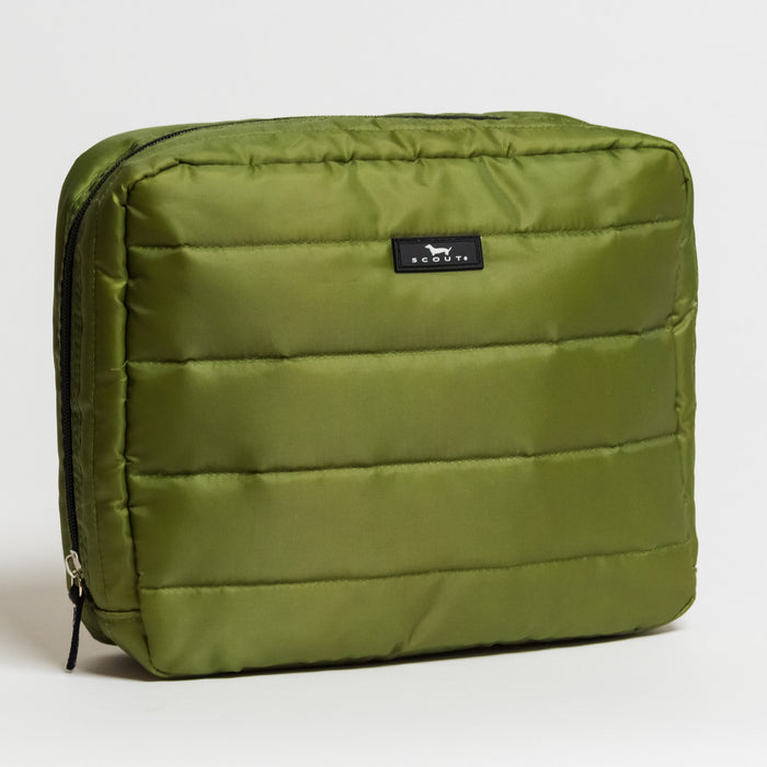 Scout Bags "Green Puffer" All Inclusive Quilted Toiletry Bag