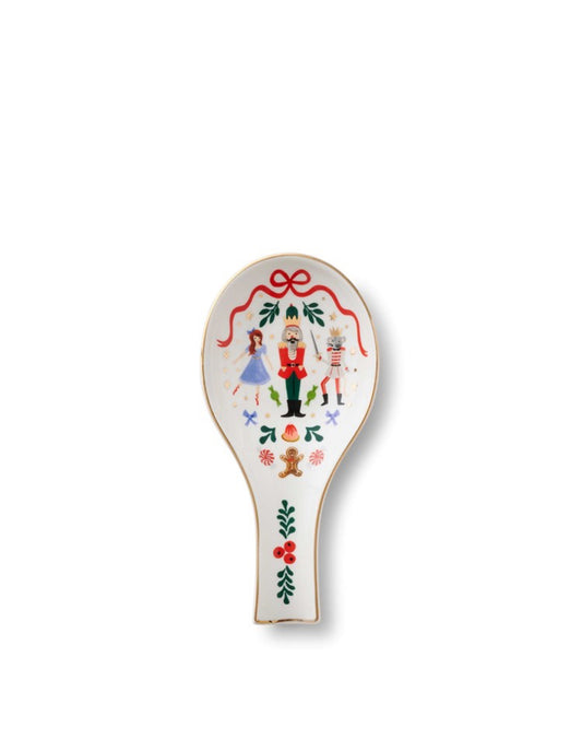 Rifle Paper Co. "Nutcracker" Porcelain Spoon Rest