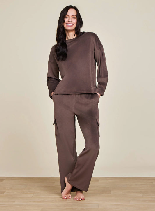 Barefoot Dreams LuxeChic Cargo Pant-Java