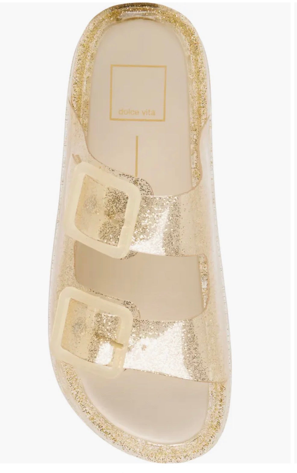 Dolce Vita "Julio" Vinyl Sandal-Gold