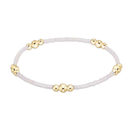 Enewton “Hope Purpose” Gold Bracelet - Silky White