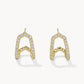Kendra Scott Daphne Pavé Huggie Earring-Gold White CZ
