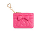 Shiraleah Quilted Bow Card Case-Fuschia