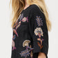 Johnny Was Mixed Media Dolman Blouse - Gineva
