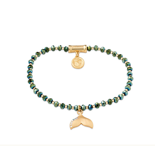 Spartina 449 Twinkle Stretch Bracelet-Deep Teal/Tail