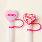 The Darling Effect Straw Topper-Hugs & Kisses