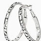 Brighton Contempo Large Hoop Earrings-Silver