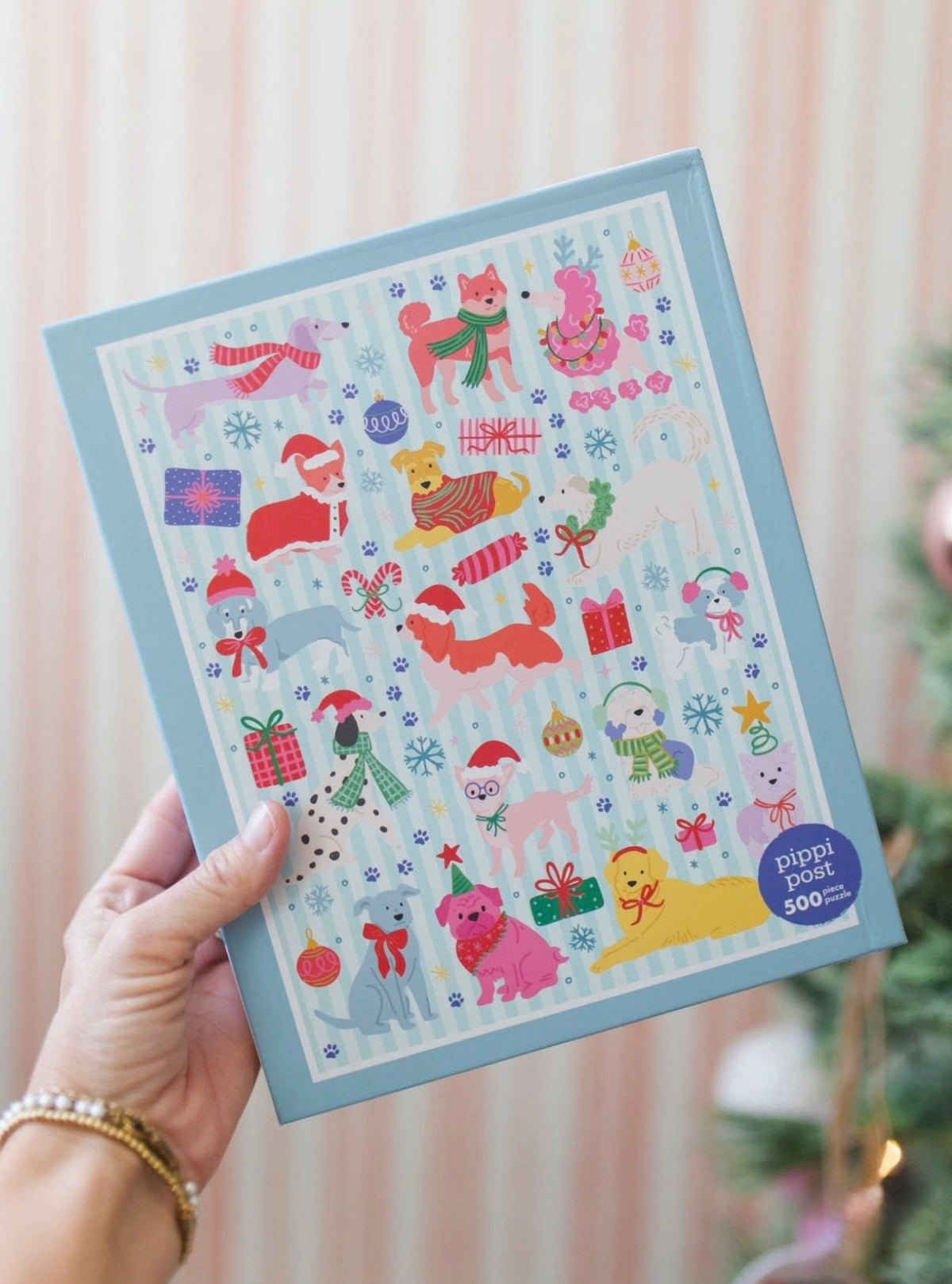 Pippi Post "Christmas Dogs" Puzzle- 500 piece
