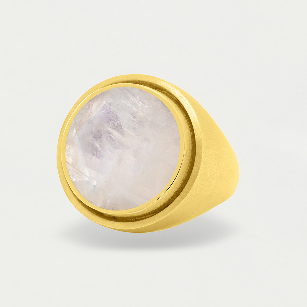 Dean Davidson Signet Ring-Rainbow Moonstone