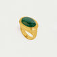 Dean Davidson Forme Gemstone Statement Ring-Malachite