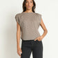 Nation LTD “Frankie” Lux Muscle Tee - Ditsy Floral Butterscotch