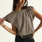 Nation LTD “Frankie” Lux Muscle Tee - Ditsy Floral Butterscotch