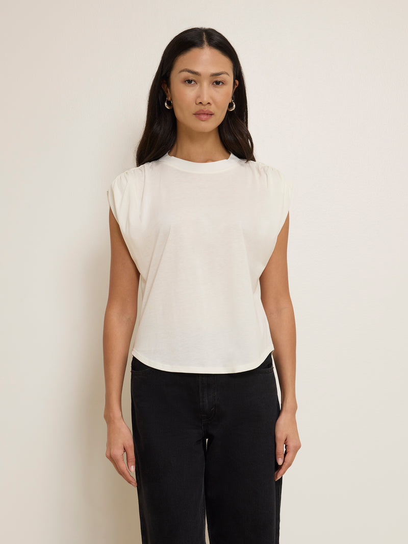 Nation LTD "Frankie" Muscle Tee-Porcelain