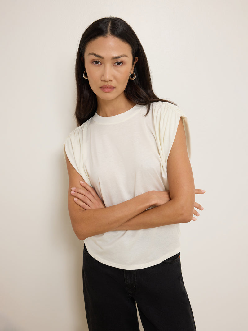 Nation LTD "Frankie" Muscle Tee-Porcelain