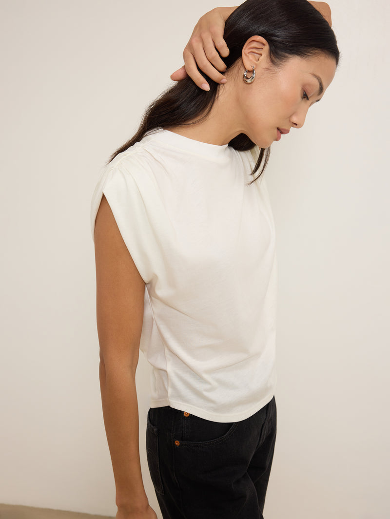 Nation LTD "Frankie" Muscle Tee-Porcelain