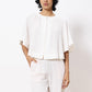 FRNCH “Perrine” Blouse-Creme