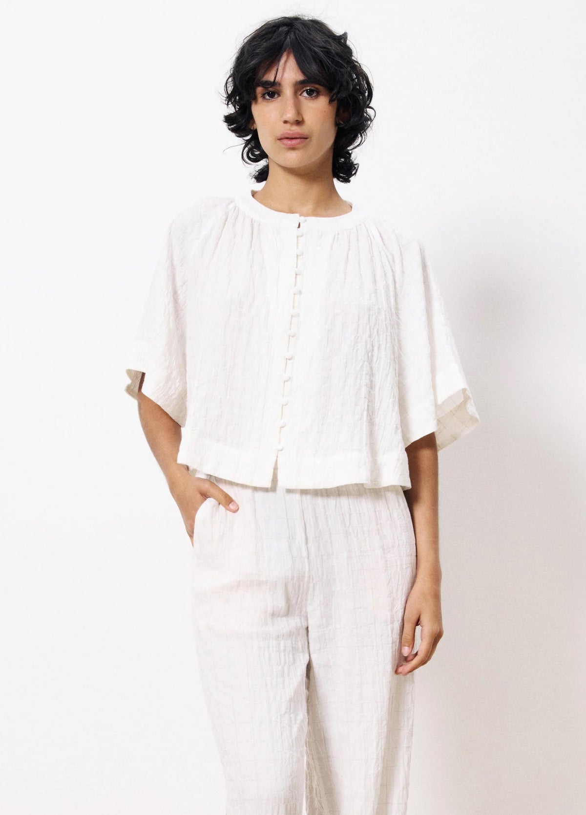 FRNCH “Perrine” Blouse-Creme