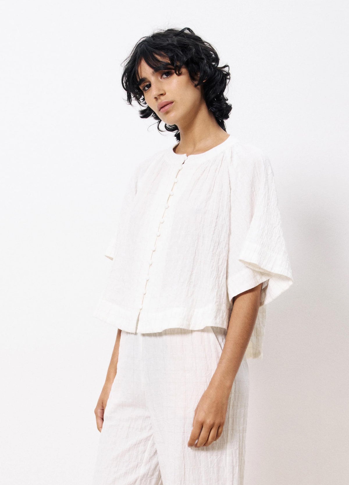 FRNCH “Perrine” Blouse-Creme