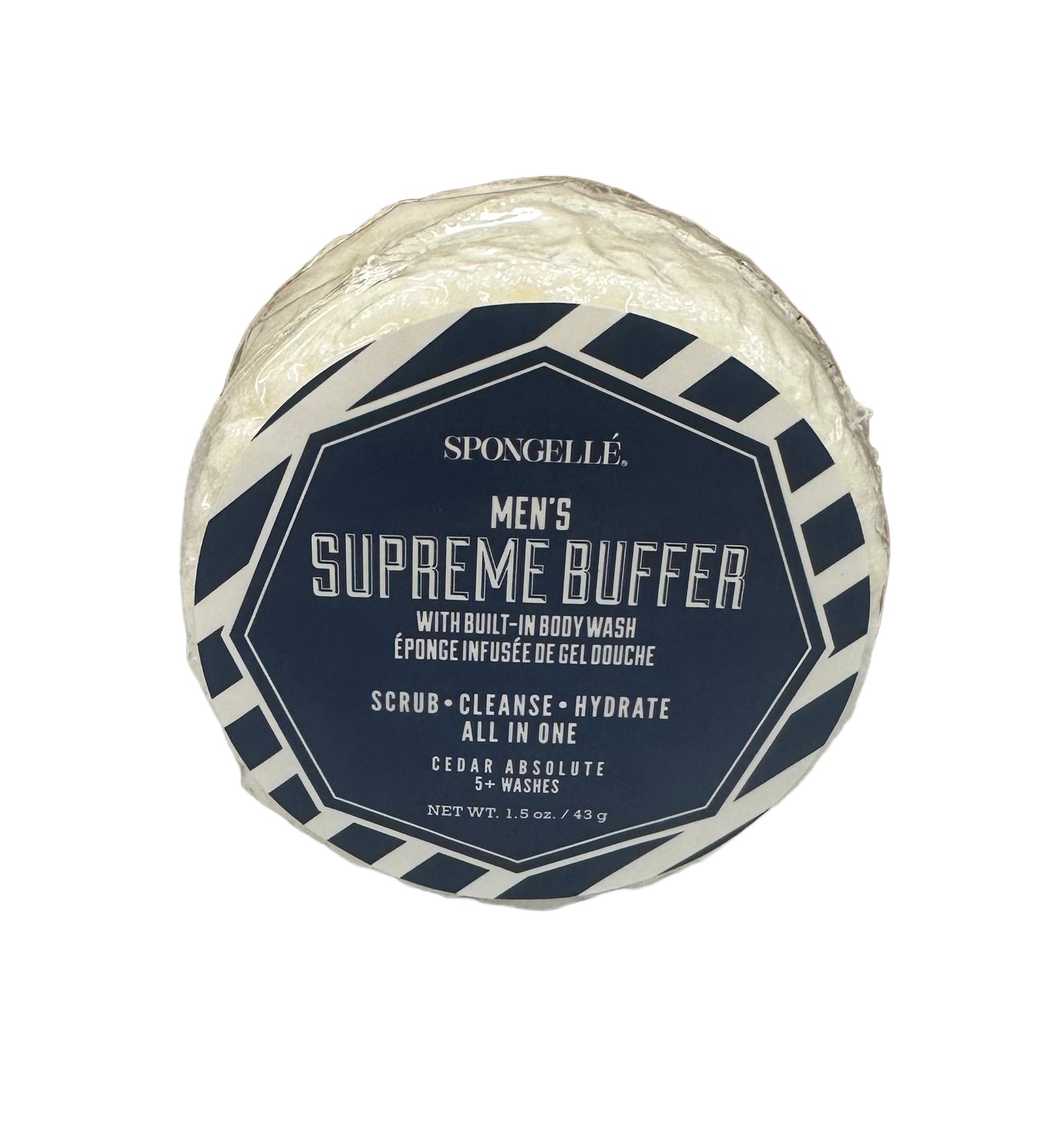 Spongelle Men's Mini Super Travel Buffer 5+ Washes - 2 Scents Available