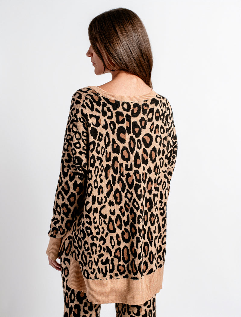 Kerisma "Wagner" Leopard Top - Camel Multi