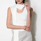 Greylin "Hannah" Scarf Knit Top-Ivory