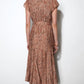 Greylin "Grace" Tie Belt Midi Dress-Terracotta